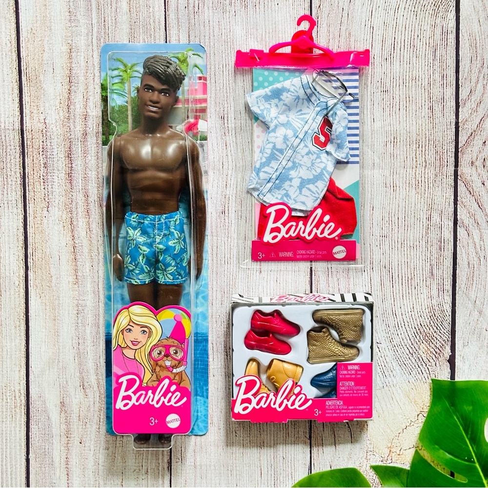 Barbie Ken Tropical Beach Doll With Outfit And Shoes NEW